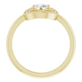 14K Yellow 1/3 CTW Natural Diamond Ring